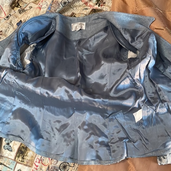 Linen / lace skirt suit - Picture 10 of 13